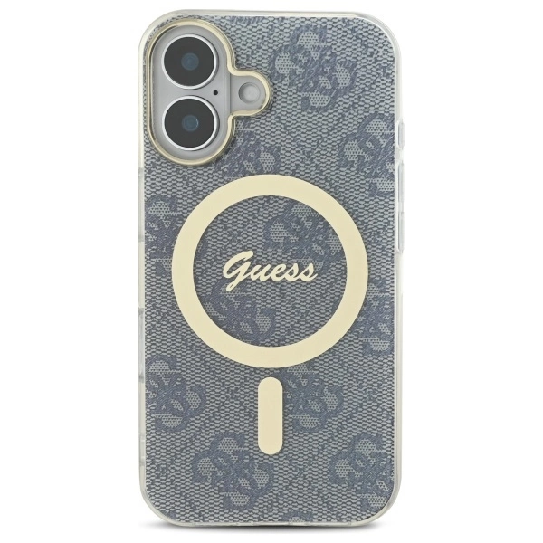 Guess IML 4G MagSafe iPhone 16 Case - Blueeng
