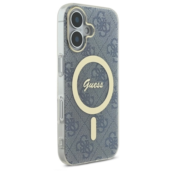 Guess IML 4G MagSafe iPhone 16 Case - Blueeng