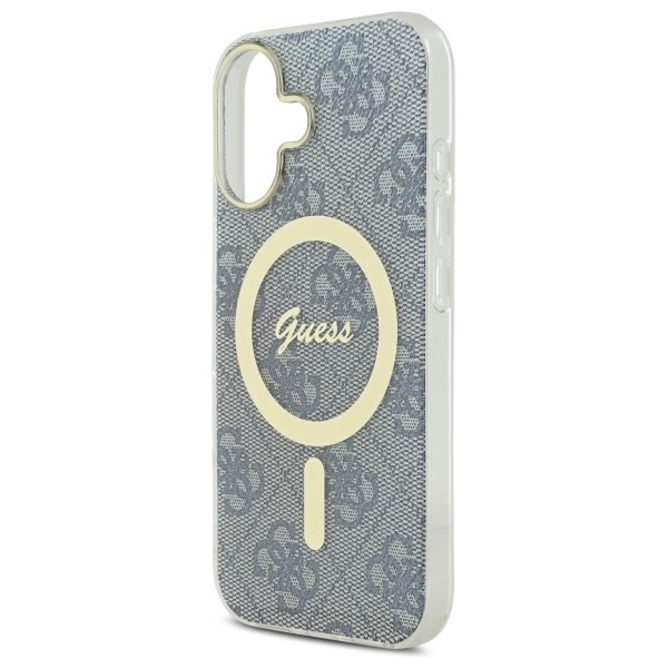 Guess IML 4G MagSafe iPhone 16 Case - Blueeng