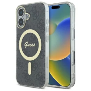 Guess IML 4G MagSafe iPhone 16 Case - Blackeng