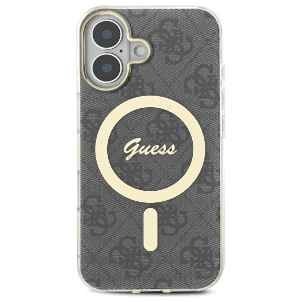Guess IML 4G MagSafe iPhone 16 Case - Blackeng