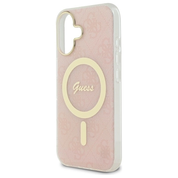 Guess IML 4G MagSafe iPhone 16 Case - Pinkeng