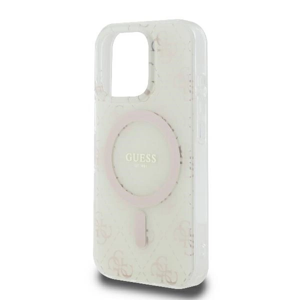 Guess IML 4G Background MagSafe case for iPhone 16 Pro Max - whiteeng
