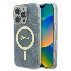 Guess IML 4G MagSafe Case for iPhone 16 Pro Max - Blueeng
