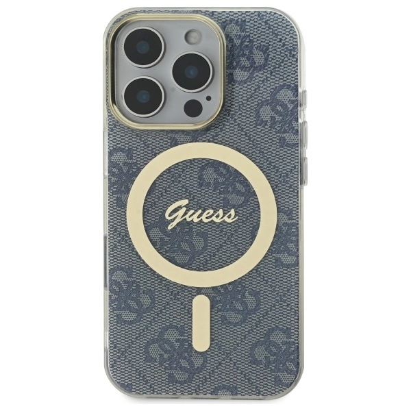 Guess IML 4G MagSafe Case for iPhone 16 Pro Max - Blueeng