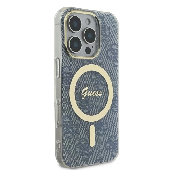 Guess IML 4G MagSafe Case for iPhone 16 Pro Max - Blueeng