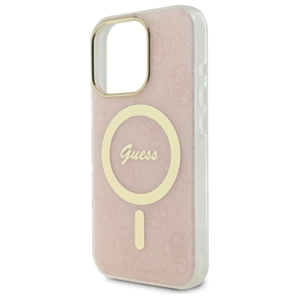 Guess IML 4G MagSafe Case for iPhone 16 Pro Max - Pinkeng