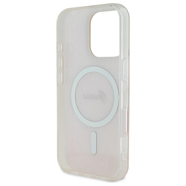Guess IML 4G MagSafe Case for iPhone 16 Pro Max - Pinkeng