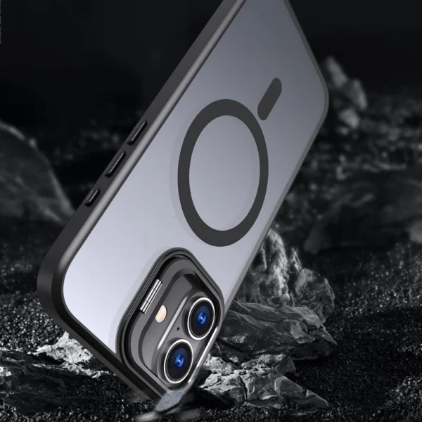 Tech-Protect MagStand MagSafe Case with Stand for iPhone 16 - Semi-Transparenteng