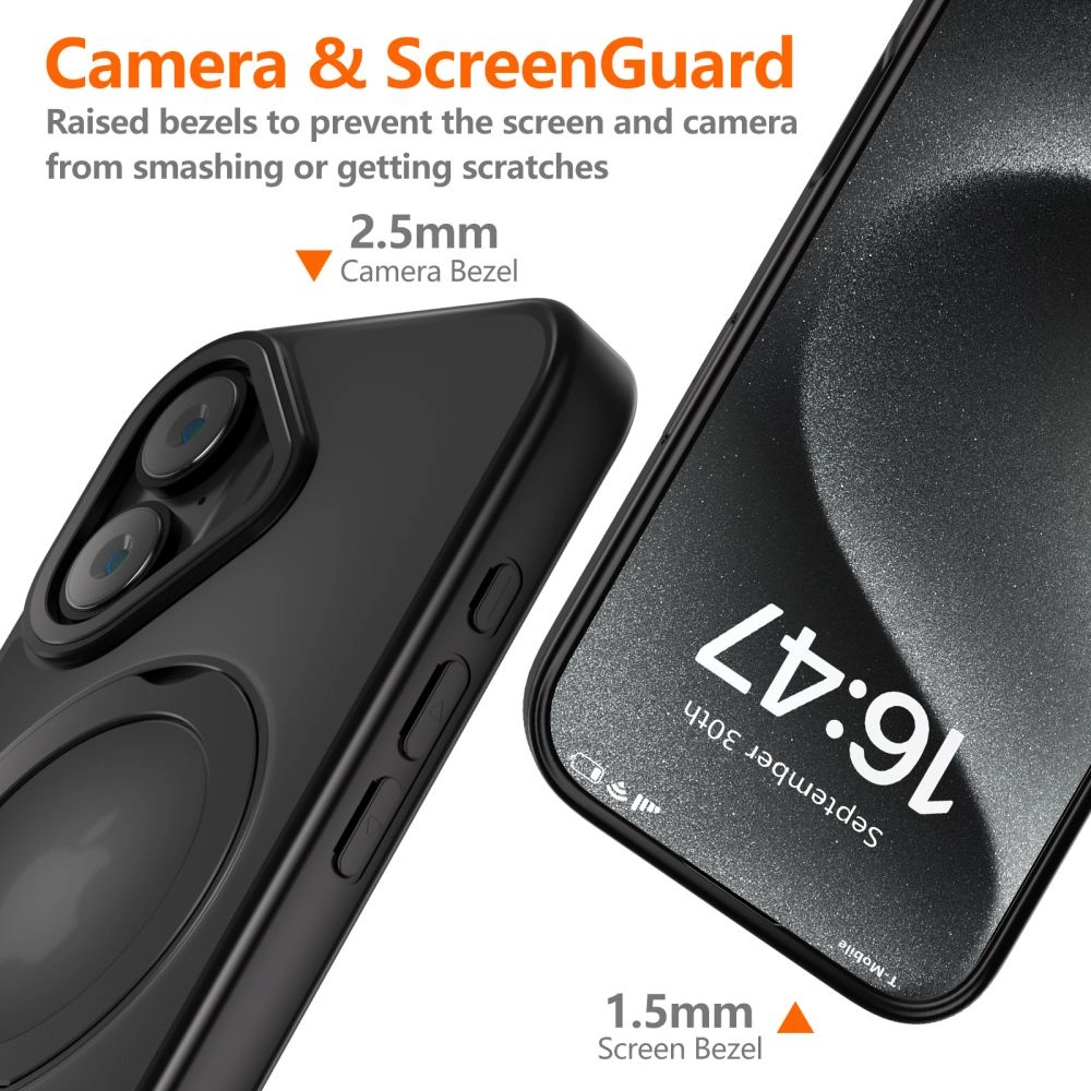 Tech-Protect MagRing MagSafe case for iPhone 16 - translucenteng