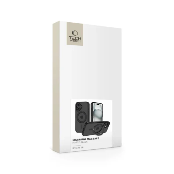 Tech-Protect MagRing MagSafe case for iPhone 16 - translucenteng