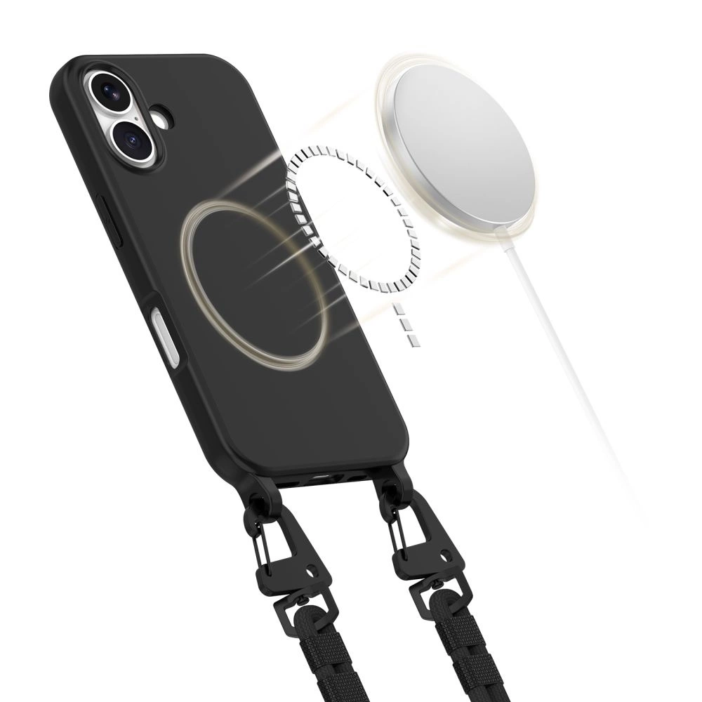 Tech-Protect MagNecklace MagSafe iPhone 16 Case - Blackeng
