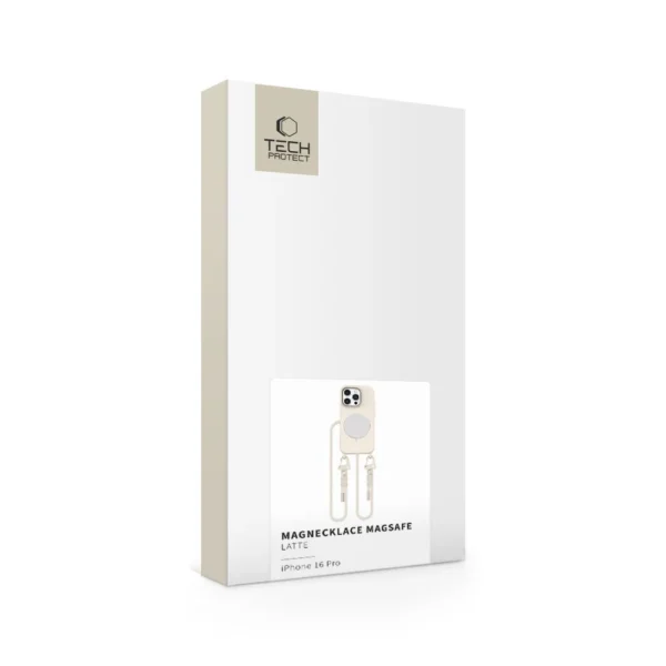 Tech-Protect MagNecklace MagSafe iPhone 16 Pro Case - Beigeeng