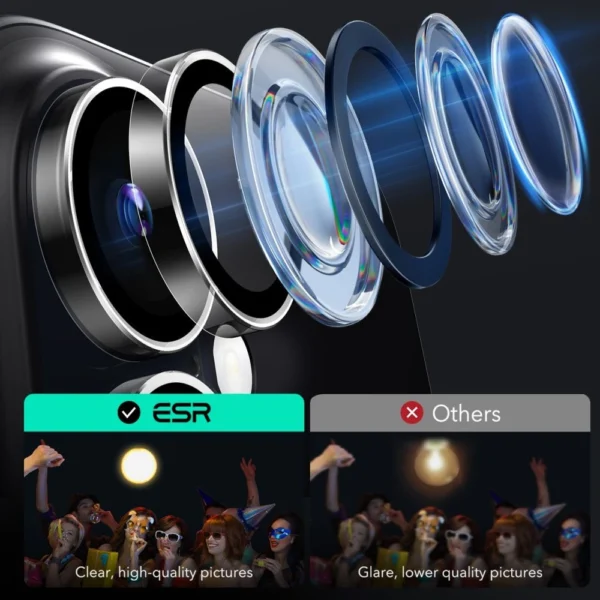 ESR Armorite Tempered Glass for iPhone 16 / 16 Plus Cameraeng