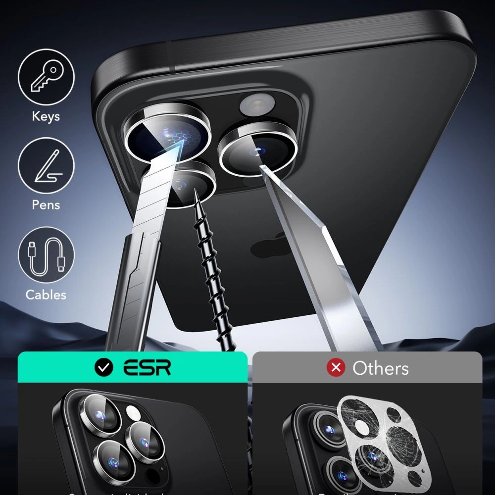 ESR Armorite Tempered Glass for iPhone 16 Pro / 16 Pro Max Cameraeng