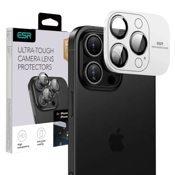 ESR Armorite Tempered Glass for iPhone 16 Pro / 16 Pro Max Camera - Blackeng