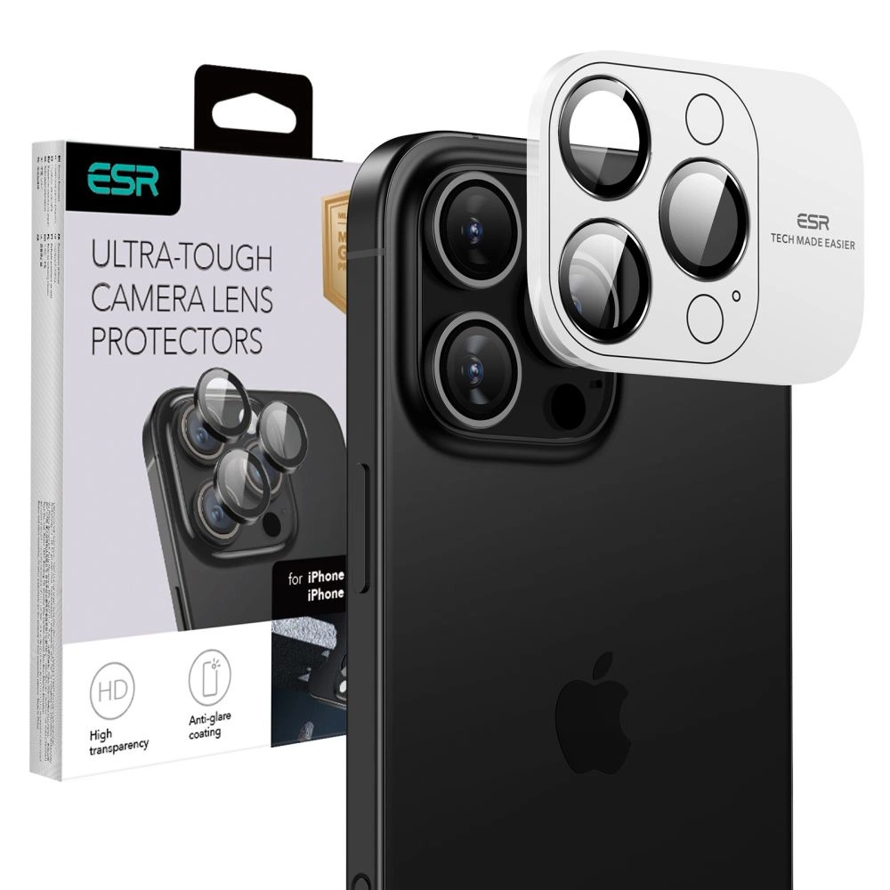 ESR Armorite Tempered Glass for iPhone 16 Pro / 16 Pro Max Camera - Blackeng