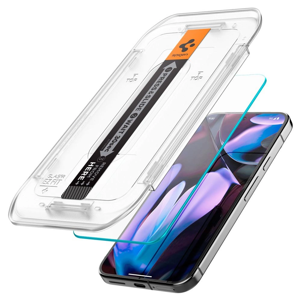 Spigen Glas.tR EZ Fit Tempered Glass with Applicator for Google Pixel 9 / 9 Pro (2 pcs.)eng