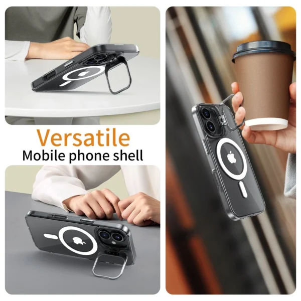 Tech-Protect MagStand MagSafe iPhone 16 Case - Cleareng