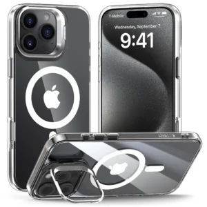 Tech-Protect MagStand MagSafe Case for iPhone 16 Pro Max - Cleareng