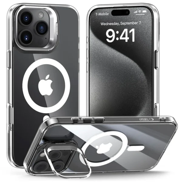 Tech-Protect MagStand MagSafe Case for iPhone 16 Pro Max - Cleareng