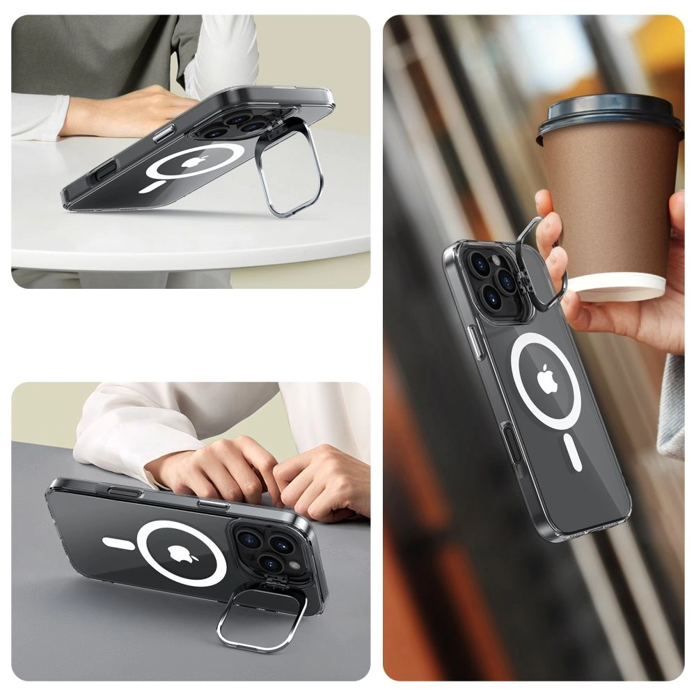 Tech-Protect MagStand MagSafe Case for iPhone 16 Pro Max - Cleareng