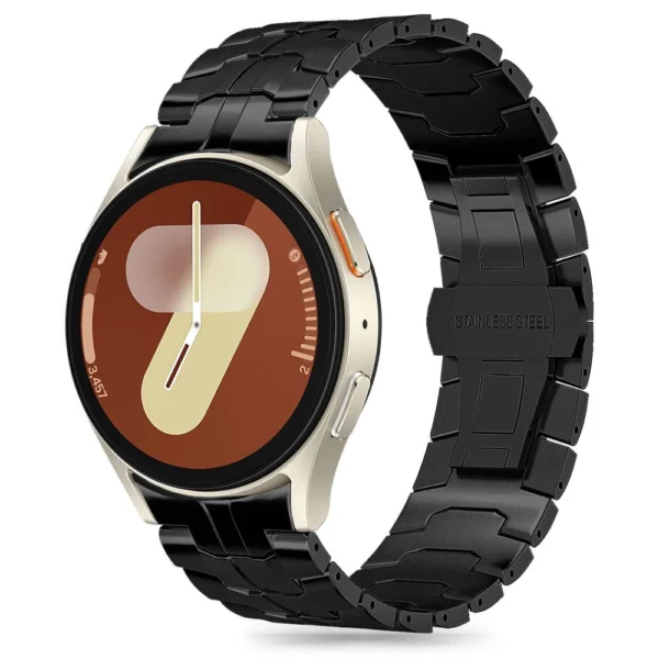 Tech-Protect Stainless Line Strap for Samsung Galaxy Watch 4 / 5 / 5 PRO / 6 / 7 / FE - Blackeng