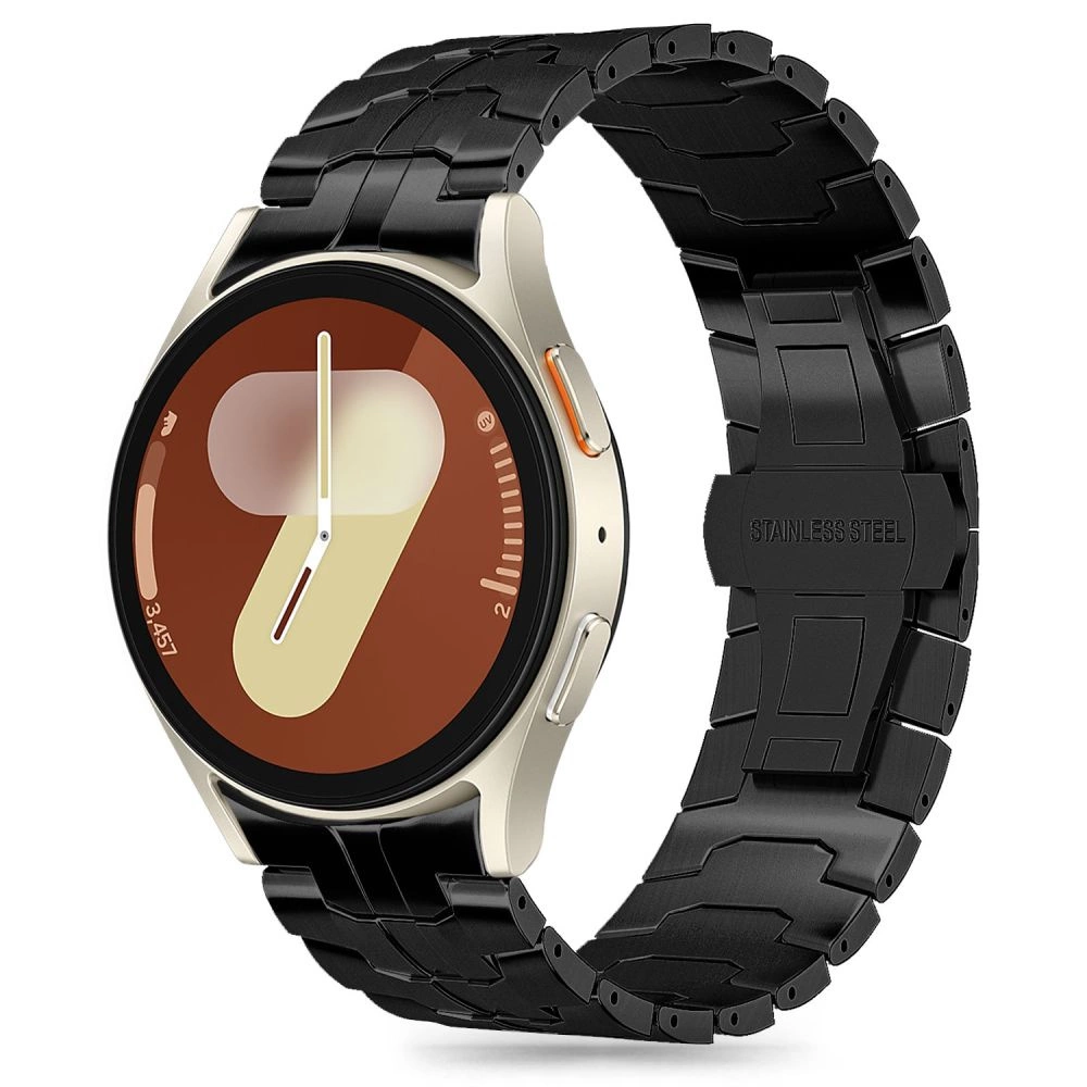 Tech-Protect Stainless Line Strap for Samsung Galaxy Watch 4 / 5 / 5 PRO / 6 / 7 / FE - Blackeng