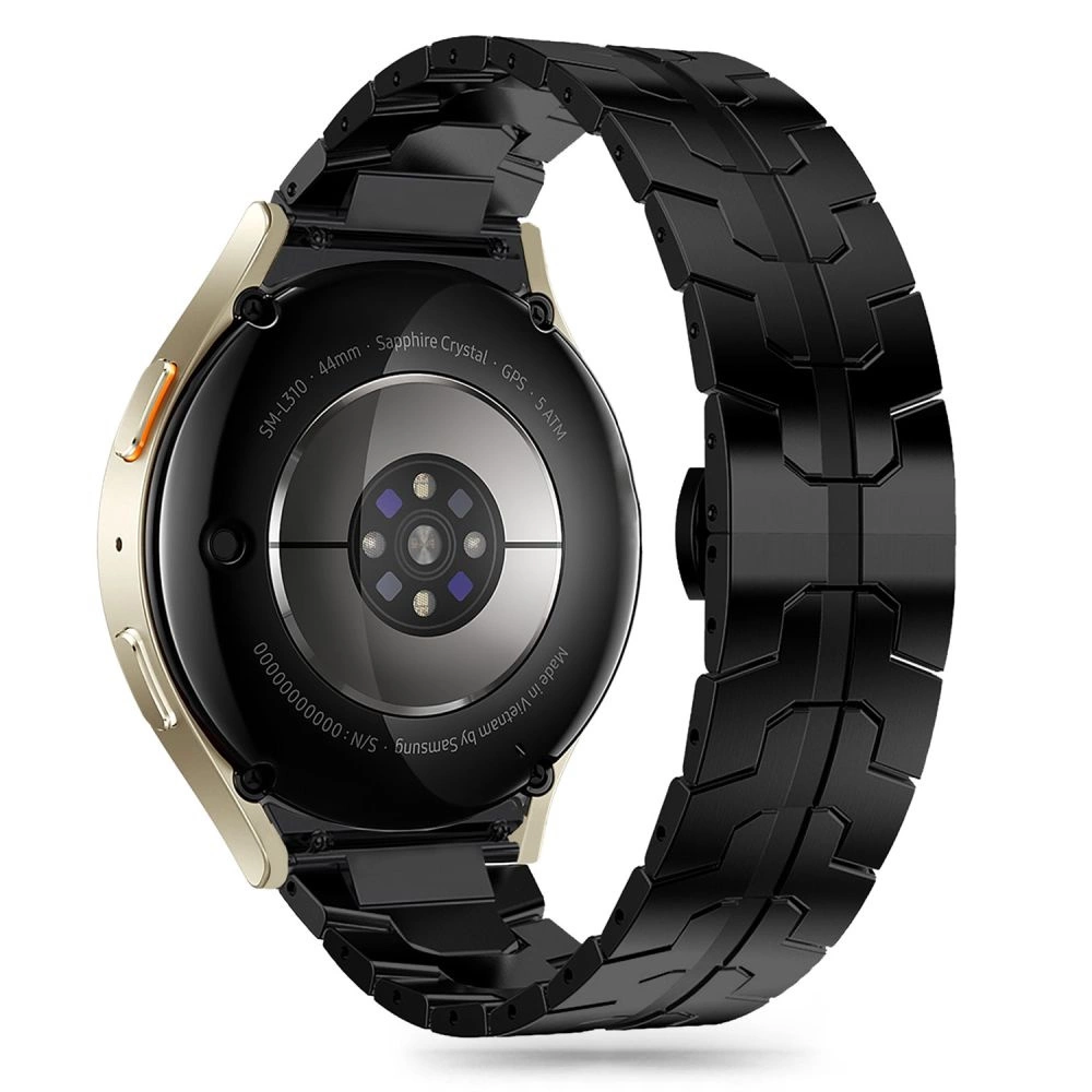 Tech-Protect Stainless Line Strap for Samsung Galaxy Watch 4 / 5 / 5 PRO / 6 / 7 / FE - Blackeng