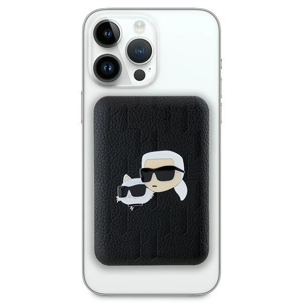 Karl Lagerfeld Powerbank inductive KLPB5FPGKSKCHK 16W 5000mAh black/black Karl&Choupette Head Pin MagSafeeng