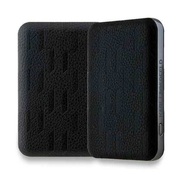 Karl Lagerfeld Powerbank inductive KLPB5FPGKSKCHK 16W 5000mAh black/black Karl&Choupette Head Pin MagSafeeng