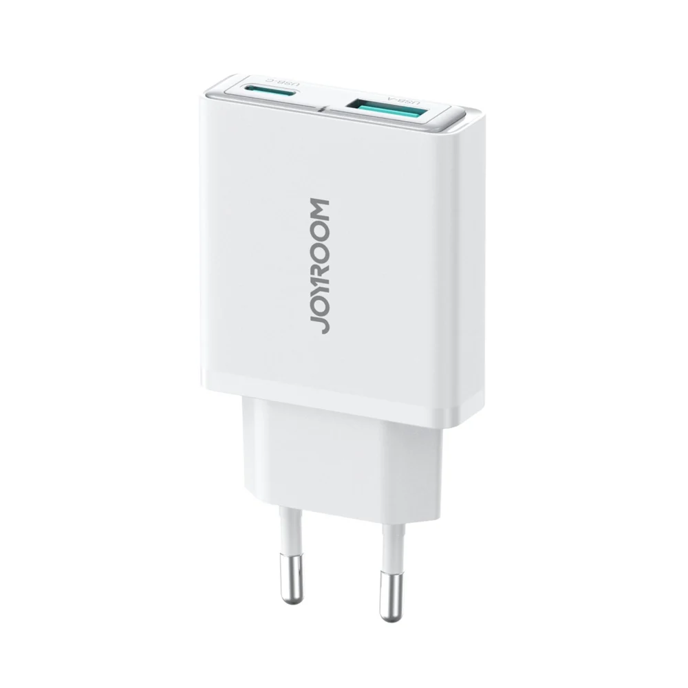 Joyroom JR-TCF14 20W USB-A USB-C Super Slim Wall Charger - Whiteeng