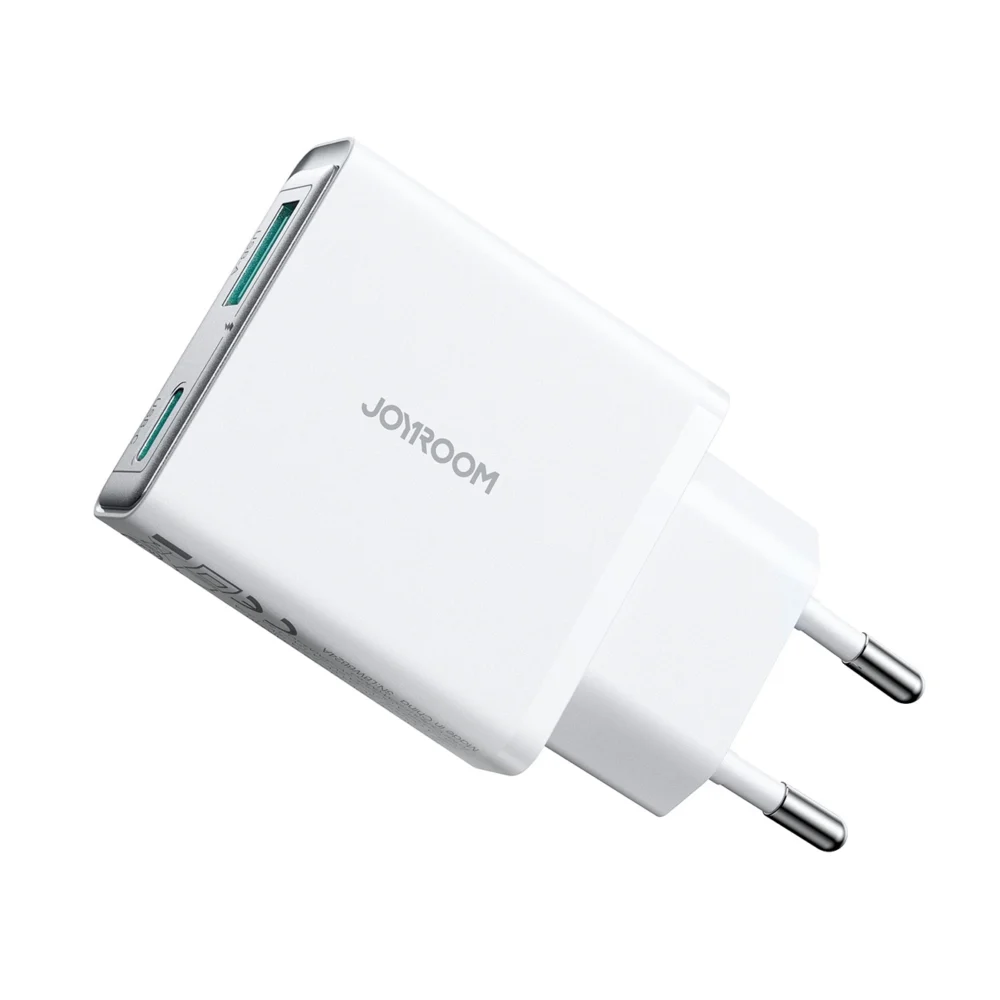 Joyroom JR-TCF14 20W USB-A USB-C Super Slim Wall Charger - Whiteeng