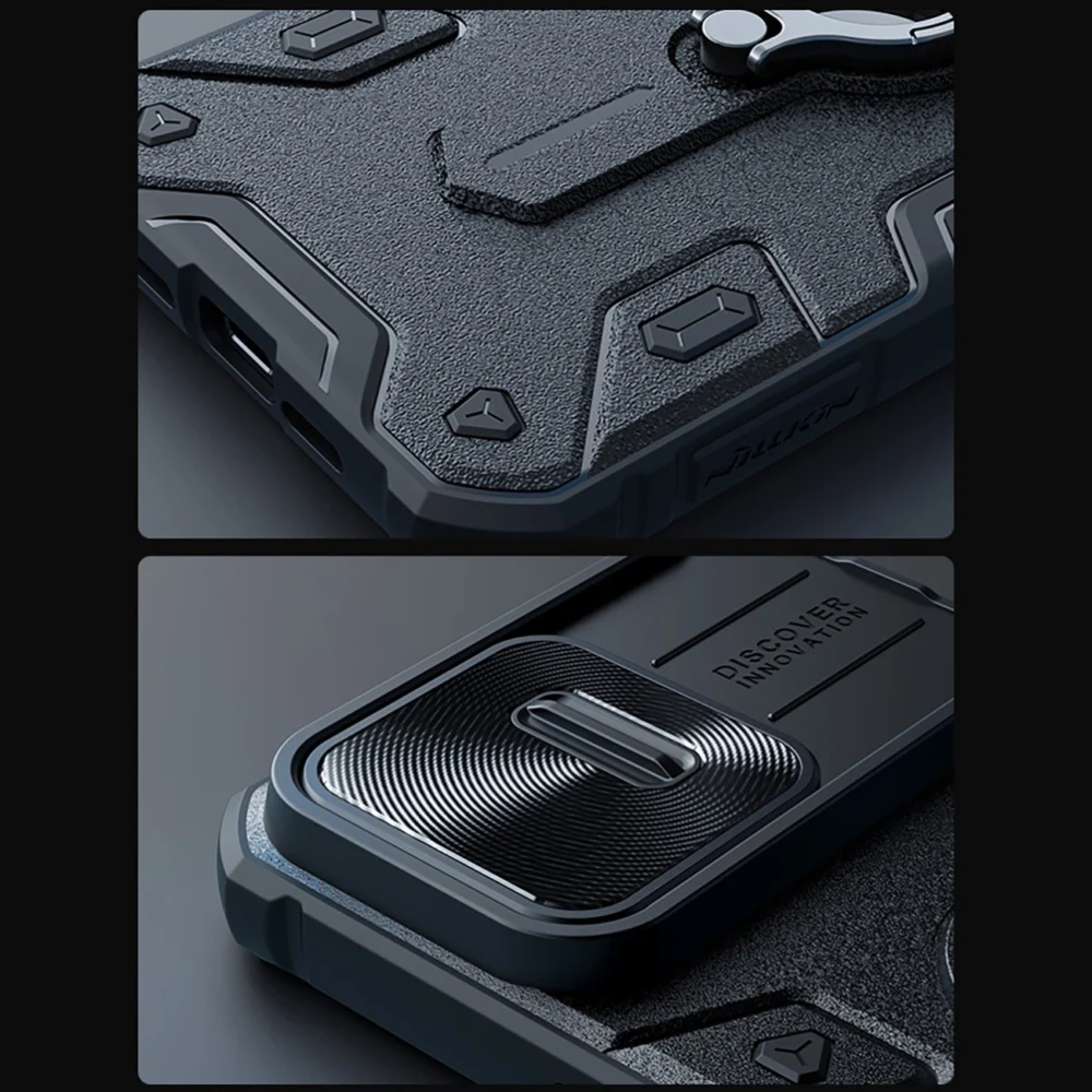 Nillkin CamShield Armor Case for iPhone 15 Pro Max - Blackeng