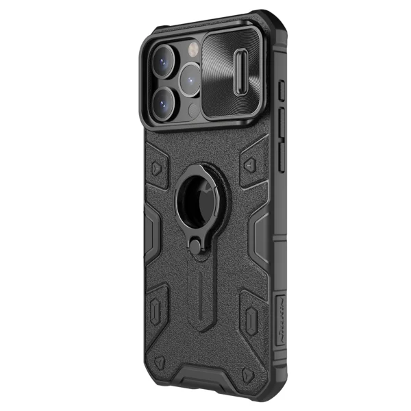 Nillkin CamShield Armor Case for iPhone 15 Pro Max - Blackeng