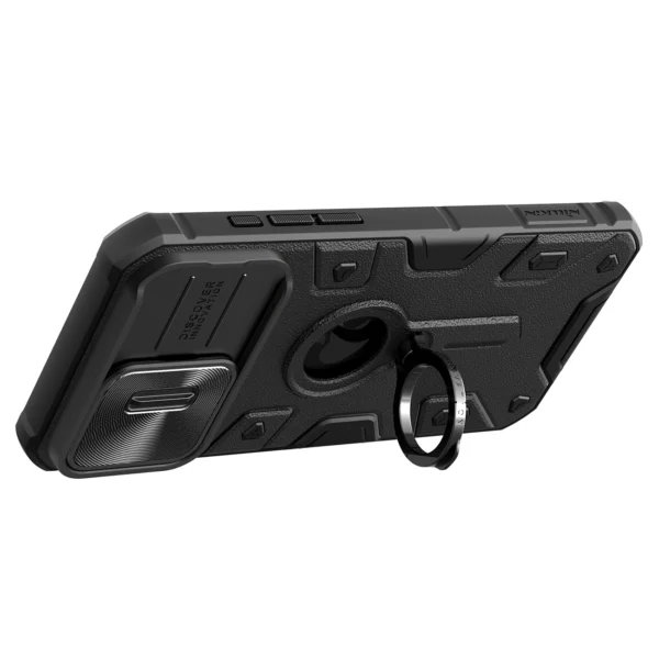 Nillkin CamShield Armor Case for iPhone 15 Pro Max - Blackeng