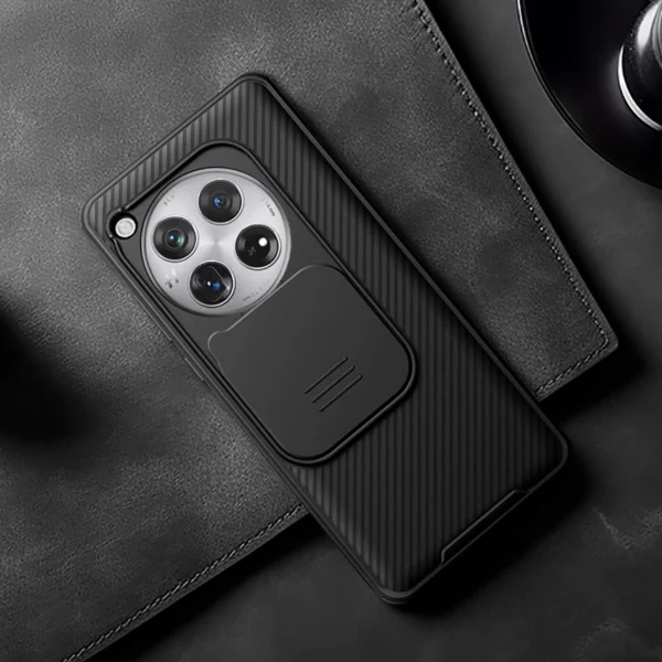 Nillkin CamShield Pro Case for OnePlus 12 with Camera Cover - Blackeng