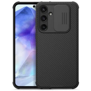 Nillkin CamShield Pro Case for Samsung Galaxy A55 with Camera Cover - Blackeng