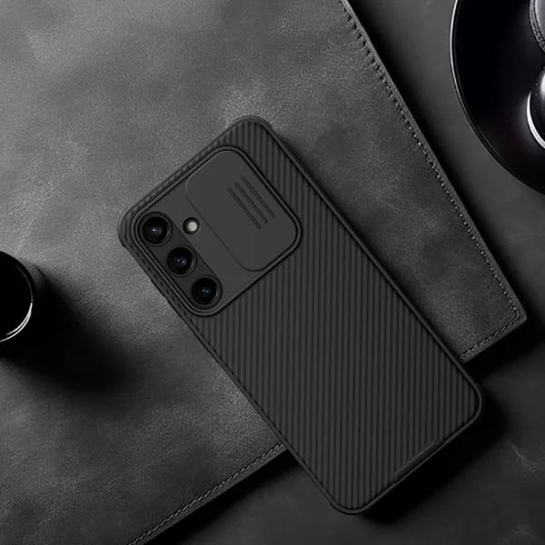 Nillkin CamShield Pro Case for Samsung Galaxy A55 with Camera Cover - Blackeng