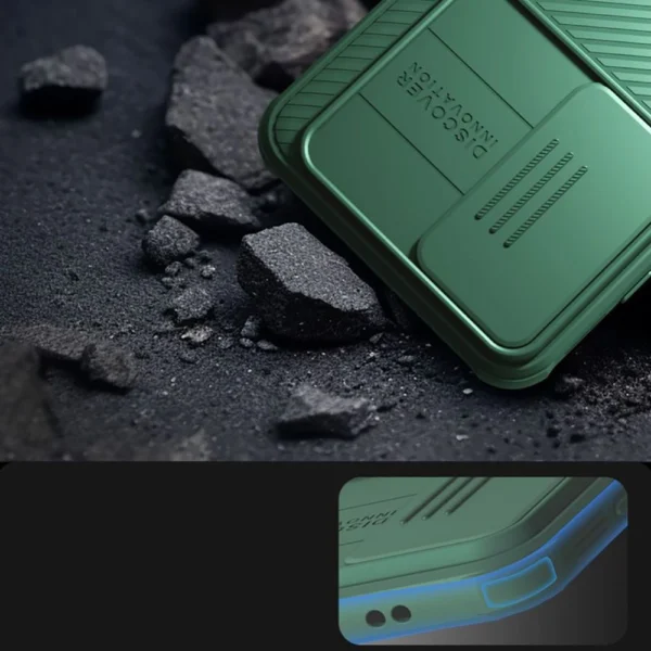 Nillkin CamShield Pro Case for Samsung Galaxy A55 with Camera Cover - Blackeng