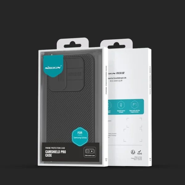 Nillkin CamShield Pro Case for Samsung Galaxy A55 with Camera Cover - Blackeng