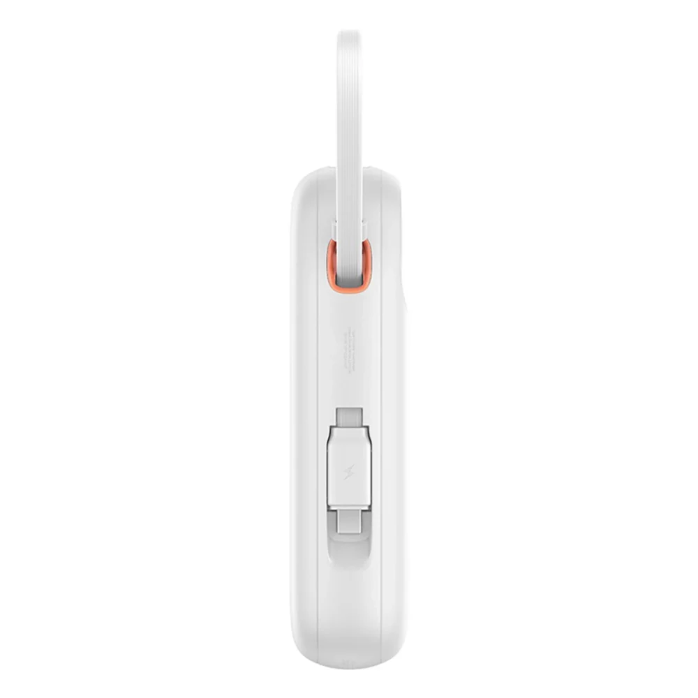 Baseus QPow 2 30W 10000mAh Power Bank with Built-in USB-C Cables - Whiteeng