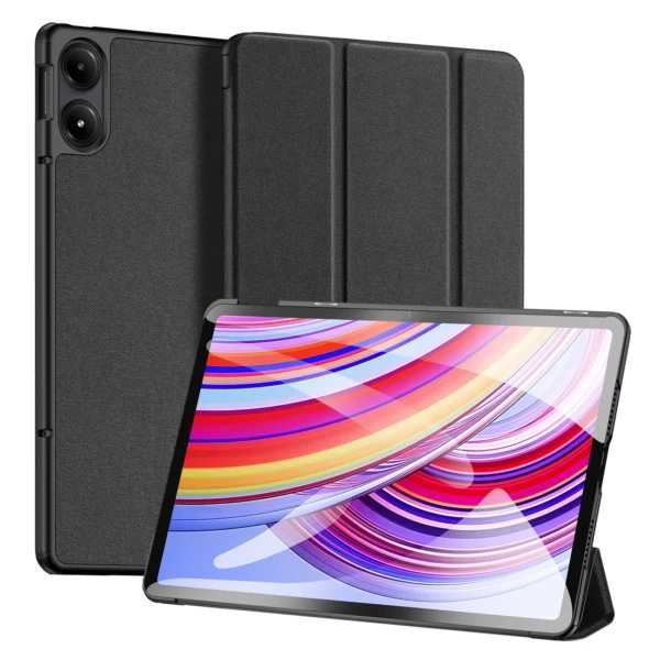 Dux Ducis Domo Case with Flip and Smart Sleep for Xiaomi Redmi Pad Pro (4G/5G)/Poco Pad 12.1 - Blackeng