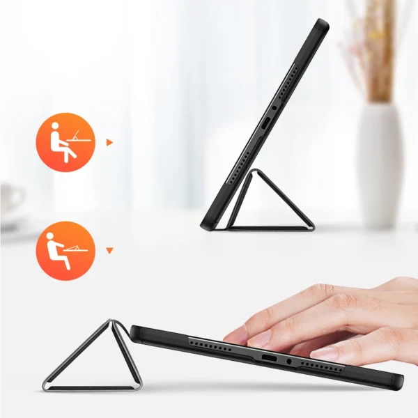 Dux Ducis Domo Case with Flip and Smart Sleep for Xiaomi Redmi Pad Pro (4G/5G)/Poco Pad 12.1 - Blackeng