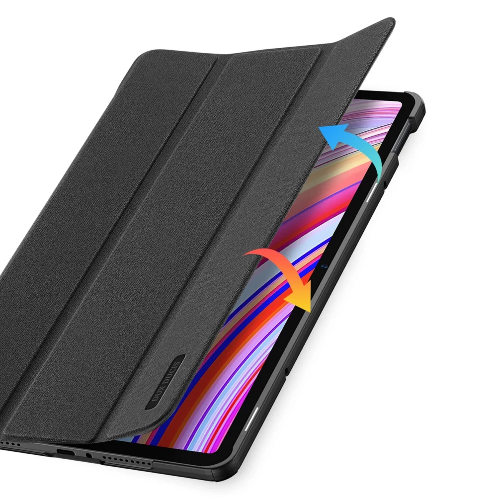 Dux Ducis Domo Case with Flip and Smart Sleep for Xiaomi Redmi Pad Pro (4G/5G)/Poco Pad 12.1 - Blackeng