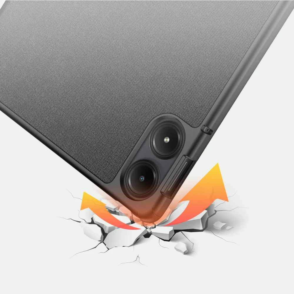 Dux Ducis Domo Case with Flip and Smart Sleep for Xiaomi Redmi Pad Pro (4G/5G)/Poco Pad 12.1 - Blackeng
