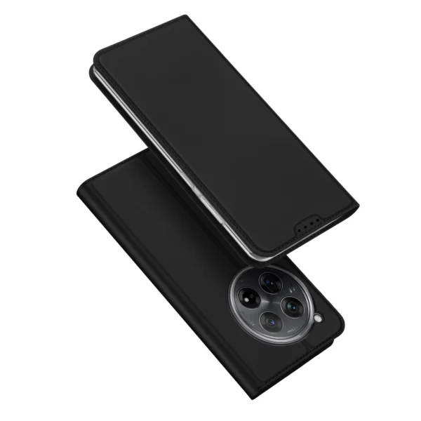 Dux Ducis Skin Pro Case for OnePlus 12 with Flip and Card Slot - Blackeng