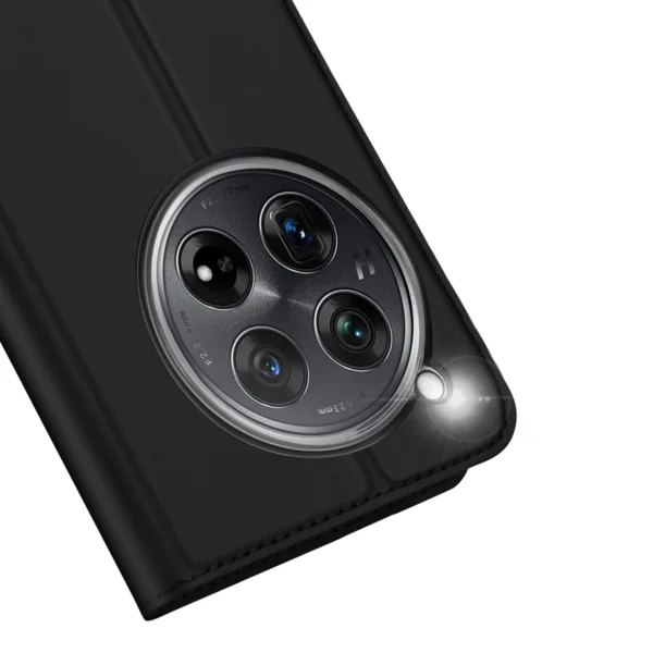 Dux Ducis Skin Pro Case for OnePlus 12 with Flip and Card Slot - Blackeng