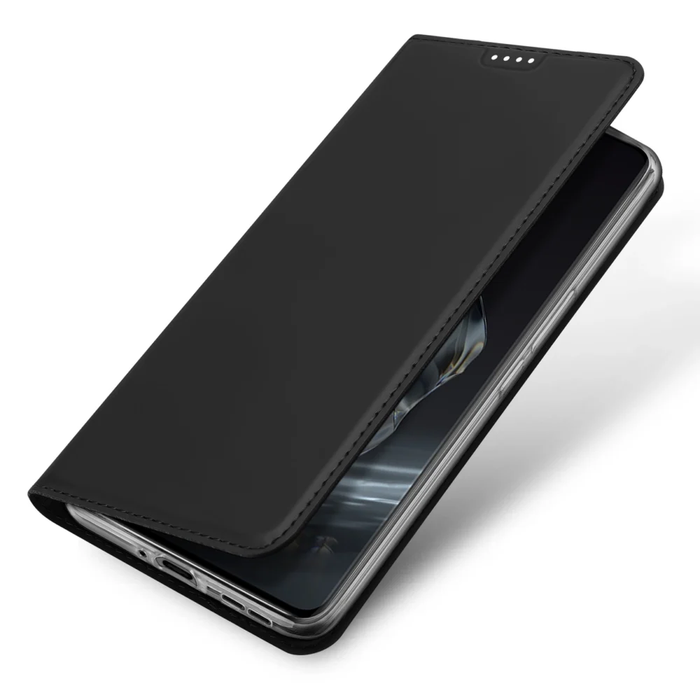 Dux Ducis Skin Pro Case for OnePlus 12 with Flip and Card Slot - Blackeng