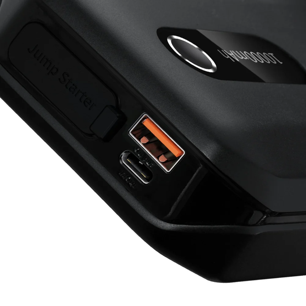 Jumpstarter Baseus Power Starter Booster 10000mAh 12V (1000A / 500A) + Crocodile Cables Black (C00245501113-00)eng
